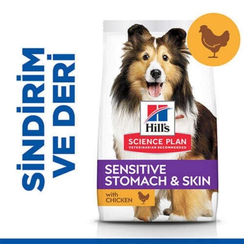 Hill's SCIENCE PLAN Sensitive Skin Tavuklu Orta Irk Yetişkin Köpek Maması 14 kg