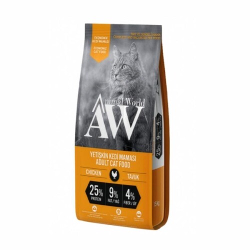 Animal World Eco Tavuklu Yetişkin Kedi Maması 15 kg