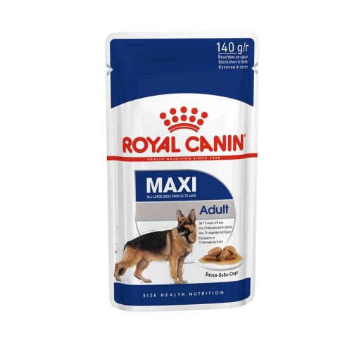 Royal Canin Maxi Adult Büyük Irk Yetişkin Köpekler İçin Parça Etli Konserve Mama 140 gr X 10 Adet