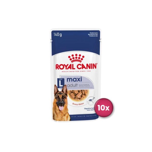 Royal Canin Maxi Adult Büyük Irk Yetişkin Köpekler İçin Parça Etli Konserve Mama 140 gr X 10 Adet