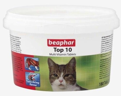 Beaphar Top 10 Kedi Multivitamin Tableti 180 Adet