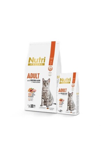 Nutri Feline Glutensiz Somonlu Düşük Tahıllı Yetişkin Kedi Maması 10 Kg