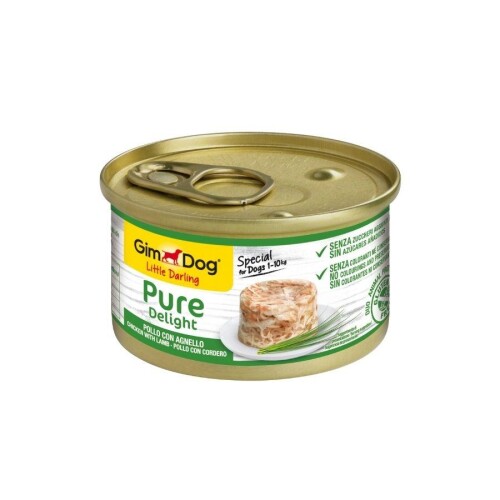 Gimdog Pure Delight Tavuklu ve Kuzulu Yetişkin Köpek Konservesi 150 gr