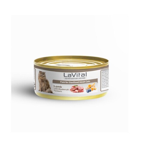 LaVital Kuzu Etli ve Yabanmersinli Yetişkin Kedi Konservesi 85 Gr